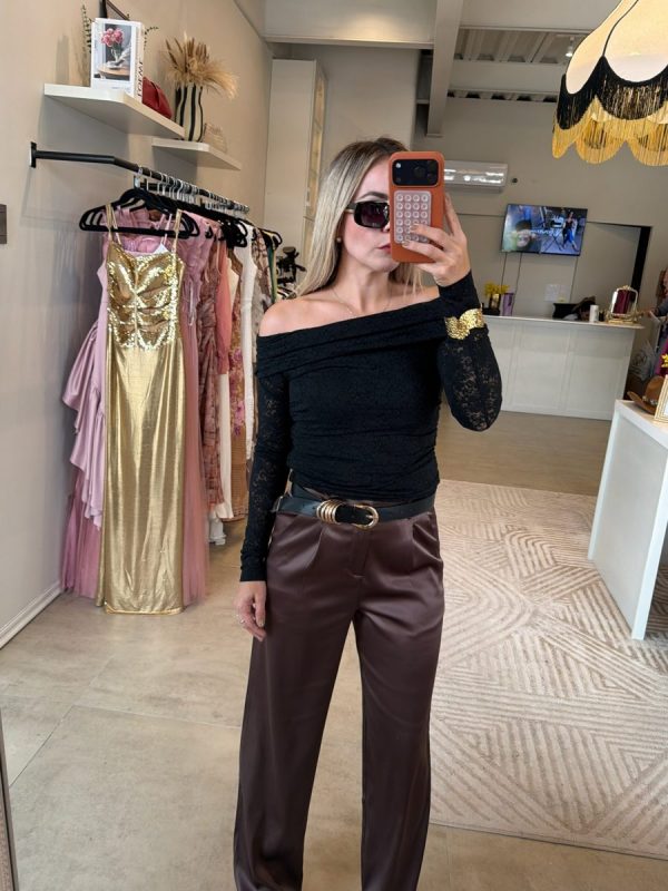 PANTALÓN SATIN BROWN - Imagen 6