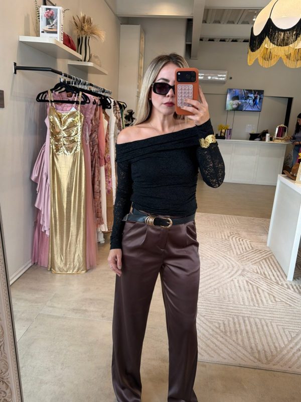 PANTALÓN SATIN BROWN - Imagen 7