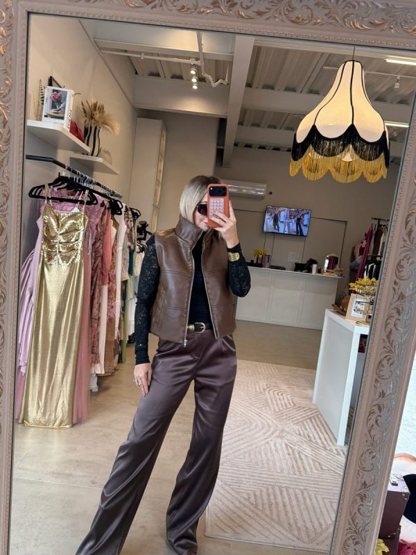 PANTALÓN SATIN BROWN - Imagen 3