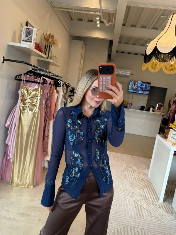 BLUSA MESH BLUE - Imagen 6