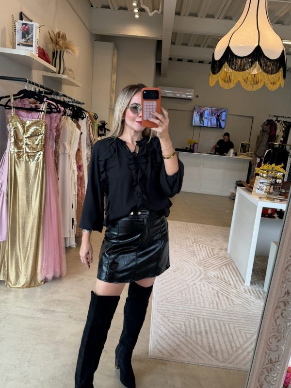 BLUSA BOHO BLACK - Imagen 3