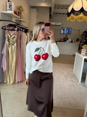 SUÉTER CHERRY WHITE