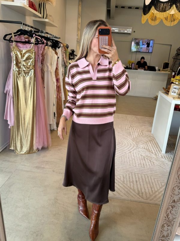 FALDA SATIN BROWN - Imagen 5
