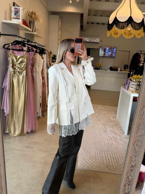 BLAZER LACE WHITE - Imagen 4