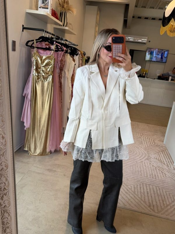BLAZER LACE WHITE - Imagen 5