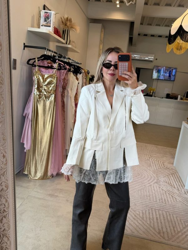 BLAZER LACE WHITE - Imagen 6