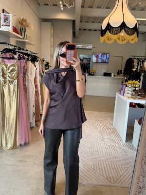 BLUSA CORBATIN BROWN