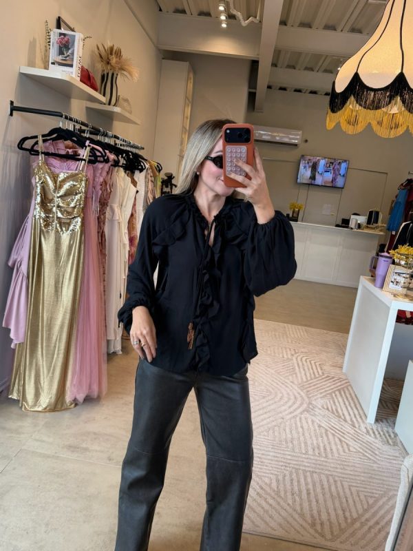 BLUSA BOHO BLACK