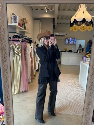 BLAZER LACE BLACK