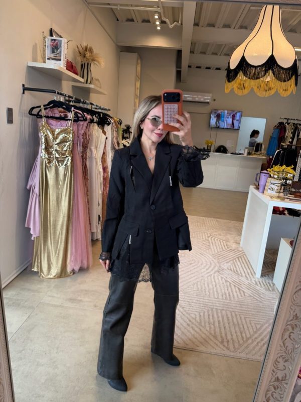 BLAZER LACE BLACK - Imagen 4