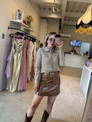 CAMISA SUEDE BEIGE