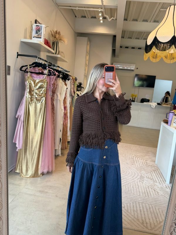 FALDA LARGA DENIM - Imagen 3