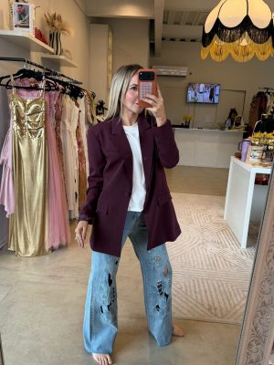 BLAZER OVERSIZE BURGUNDY