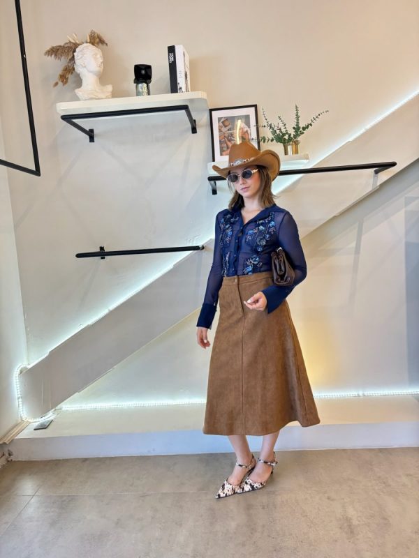 FALDA MIDI SUEDE - Imagen 8