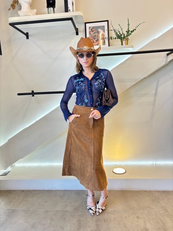FALDA MIDI SUEDE - Imagen 7