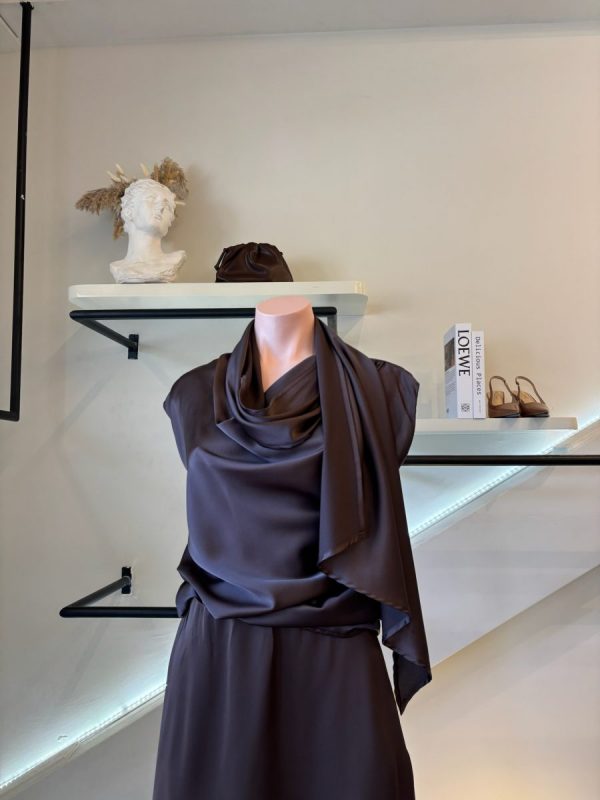 BLUSA CORBATIN BROWN - Imagen 3