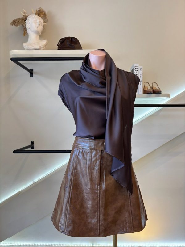 BLUSA CORBATIN BROWN - Imagen 4