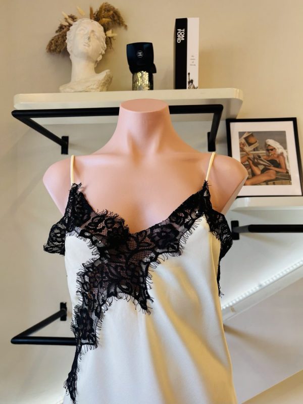 BLUSA ASIMETRICA BLACK WHITE - Imagen 2