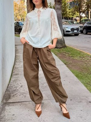 PANTALÓN GLOBO BROWN