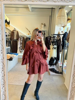 VESTIDO SHORT TERRACOTA