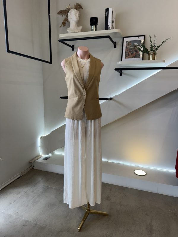 CHALECO FORMAL KHAKI - Imagen 6