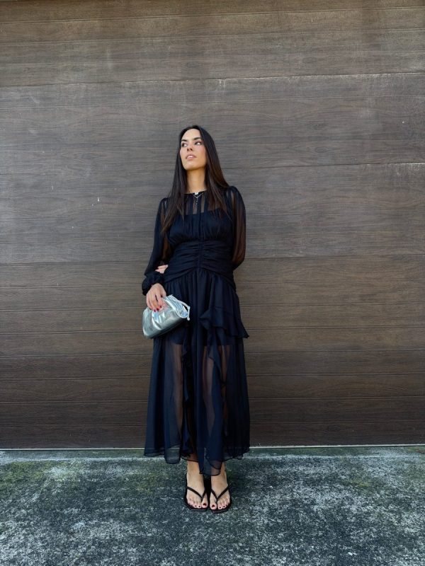 VESTIDO BLACK BOHO - Imagen 2