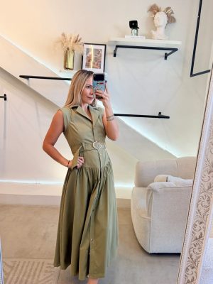 VESTIDO MIDI GREEN