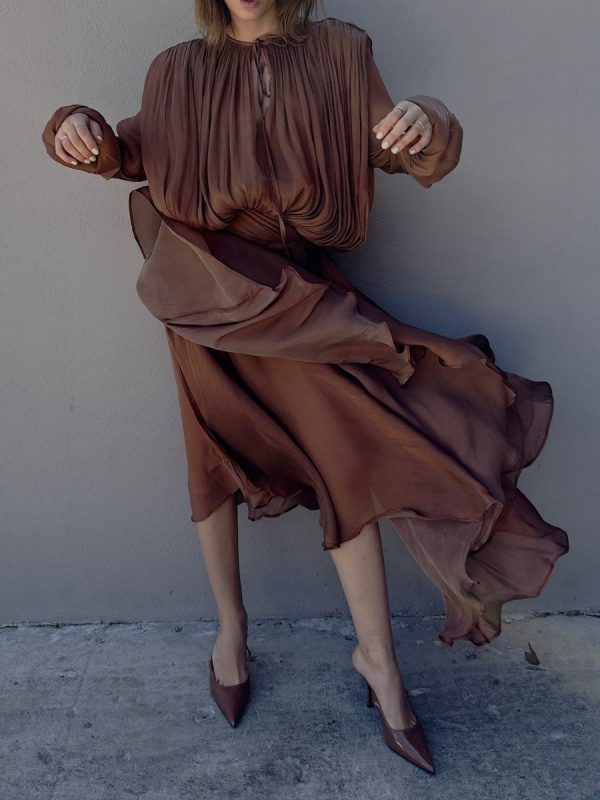 VESTIDO MOCHA MOUSSE - Imagen 2