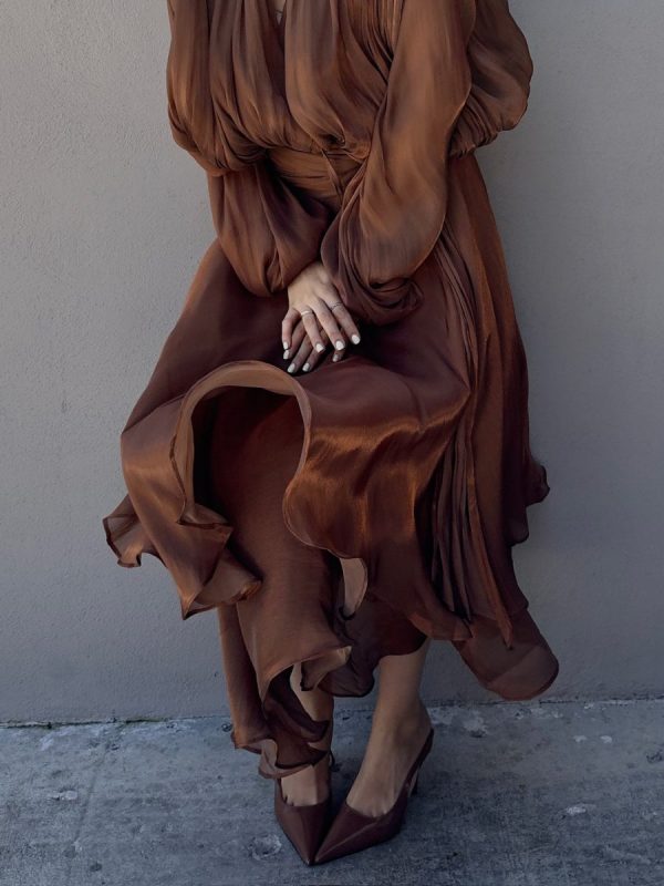 VESTIDO MOCHA MOUSSE - Imagen 3