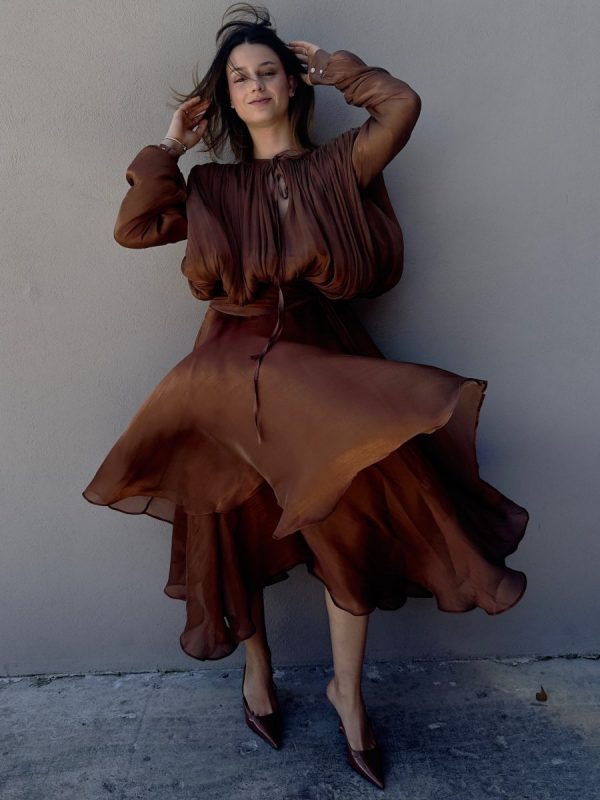 VESTIDO MOCHA MOUSSE - Imagen 5