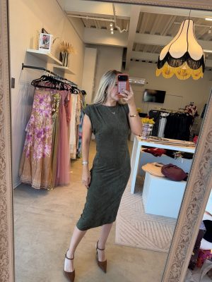 VESTIDO SUEDE GREEN