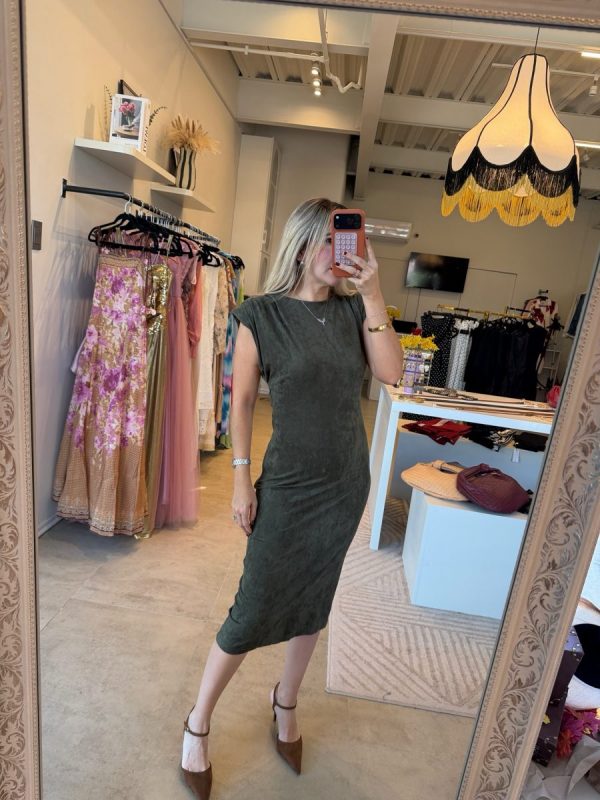VESTIDO SUEDE GREEN