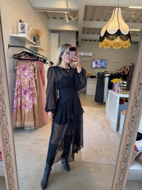VESTIDO BLACK BOHO - Imagen 7