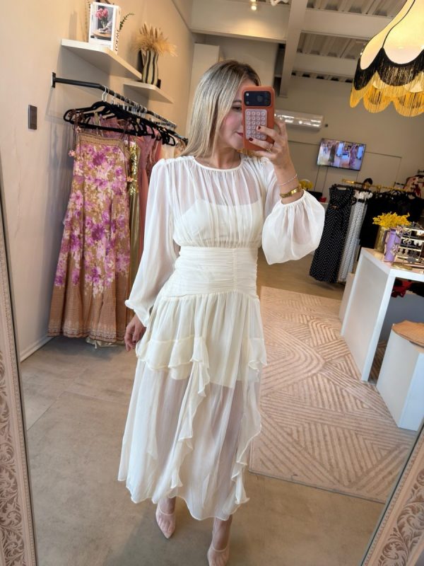 VESTIDO CREAM BOHO - Imagen 2
