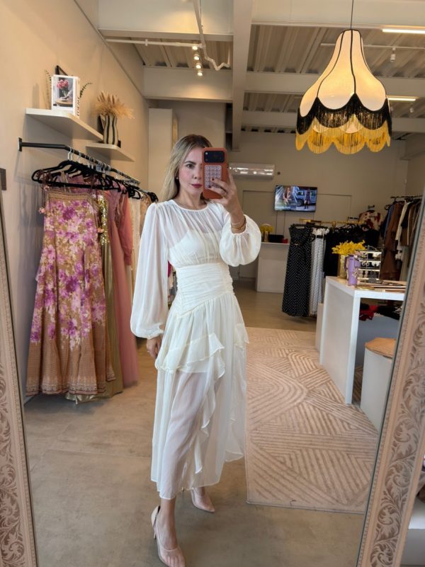 VESTIDO CREAM BOHO - Imagen 3