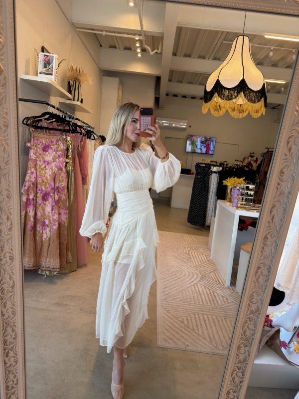 VESTIDO CREAM BOHO - Imagen 5