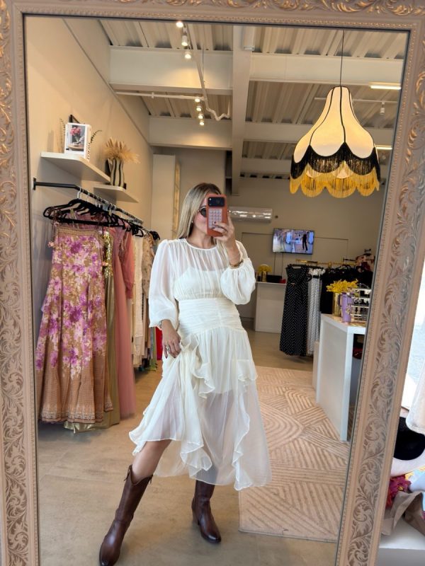 VESTIDO CREAM BOHO - Imagen 6