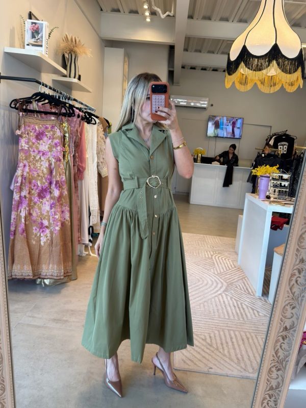 VESTIDO MIDI GREEN - Imagen 2