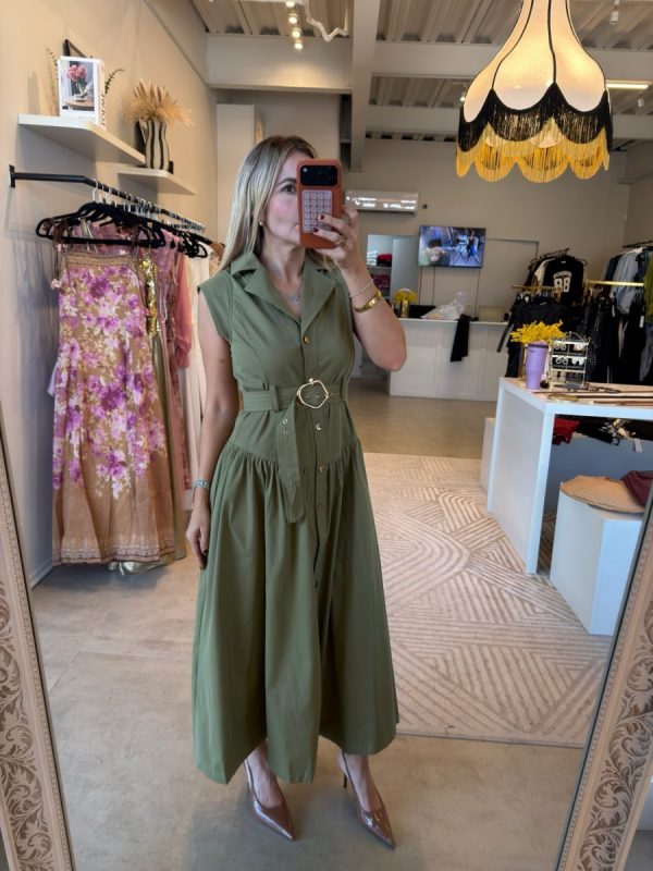 VESTIDO MIDI GREEN - Imagen 4
