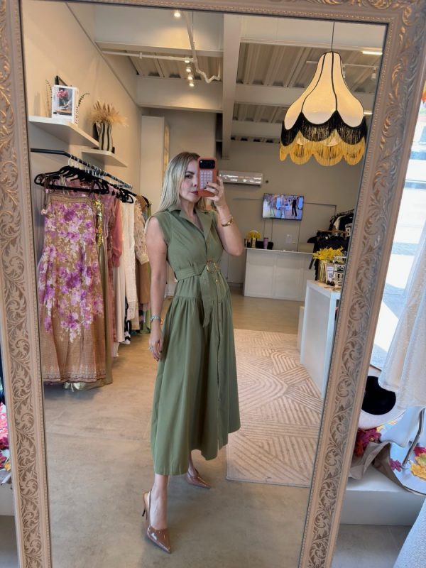 VESTIDO MIDI GREEN - Imagen 5