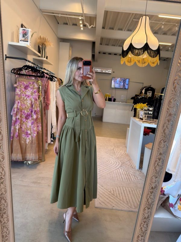 VESTIDO MIDI GREEN - Imagen 6