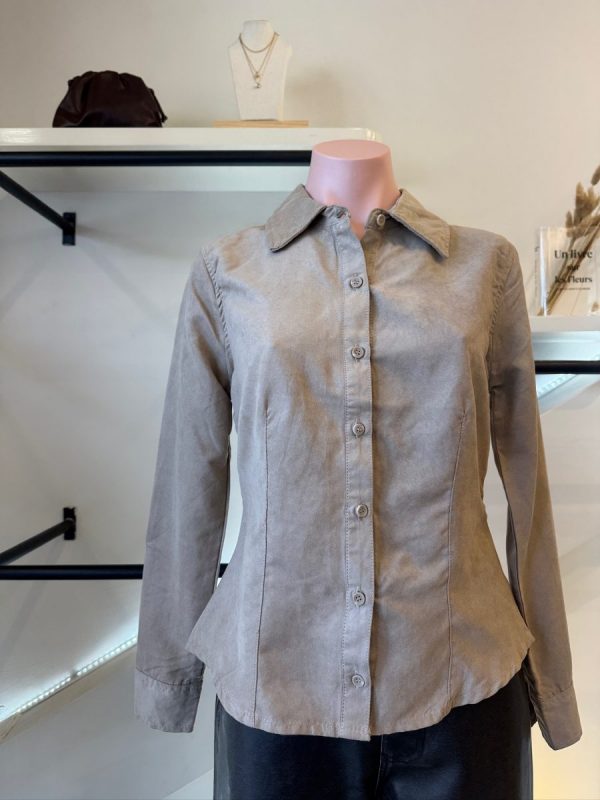 CAMISA SUEDE BEIGE - Imagen 4