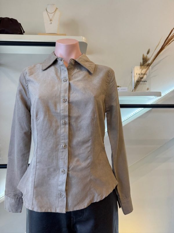 CAMISA SUEDE BEIGE - Imagen 5