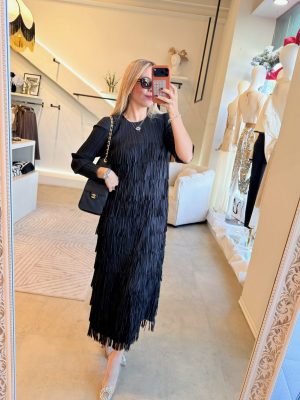 VESTIDO FLECOS BLACK