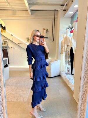 VESTIDO OLANES AZULES