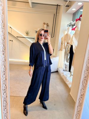 CONJUNTO BOMBER JACKET BLUE