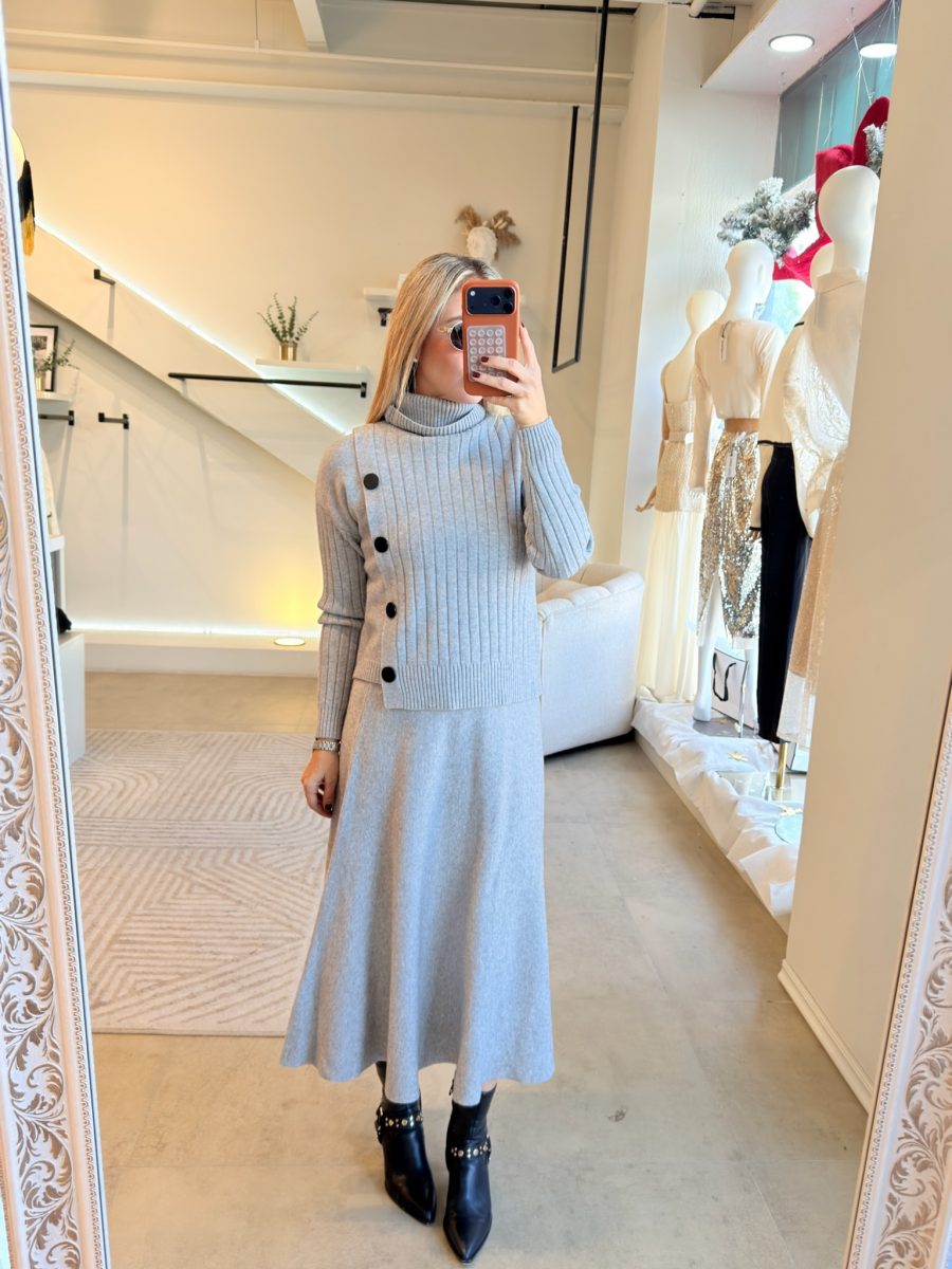 CONJUNTO FALDA PUNTO GREY - Imagen 2