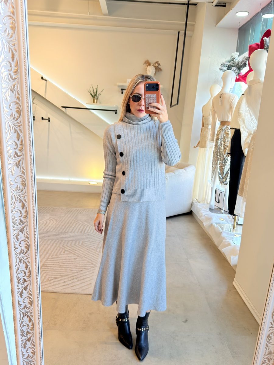 CONJUNTO FALDA PUNTO GREY - Imagen 3