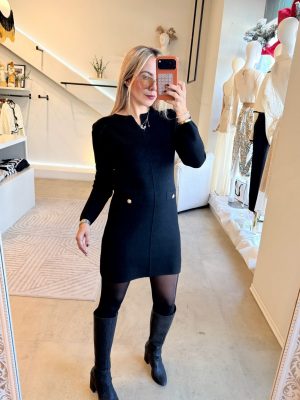 VESTIDO ESPAÑOL PUNTO BLACK