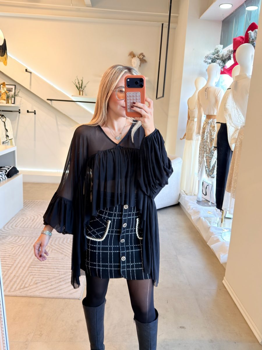 FALDA PUNTO BLACK CUADRO - Imagen 5